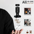 58mm Espresso Tamper with WDT Tool, Calibration Spring, Stainless Steel Flat and Spiral Bases, All-In-One Accessories