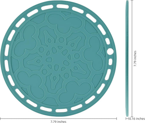 Smithcraft Silicone Pot Holder Trivet Mat for Pots and Pans, Hot Pads for Countertop Tables, Set of 3 (Grey)