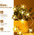 3 7 Bamworld Plant Stand Indoor with Flower Fairy Lights Battery Plant Shelf Wood Plant Rack for Multiple Plants Tiers