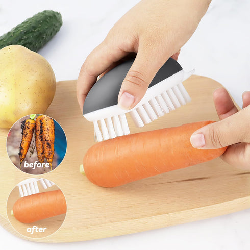yuntop (1 Pack Vegetable Brush Potato Scrubber Brush Non Slip Comfortable Fruit Cleaning Tools for Washing Fruit