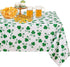 60 102 Inch, 100% 150 LUSHVIDA St.Patrick's Day Rectangle Table Cloth, x Shamrock Patterned Irish Clover Washable