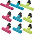 9pcs Chip Bag Clips for Food Storage, Heavy Duty Air Tight Sturdy Plastic Assorted Sizes for Kitchen Snacks