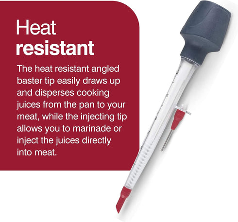 Zyliss 2-in-1 Baster & Infuser - Dishwasher-Safe Stainless Steel Marinade Injector & Baster for Cooking