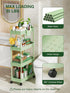 4 Spaces7.1" LEHOM Slim Rolling Storage Cart - Tiers Bathroom Organizer Utility Cart Slide Out Storage Shelves Mobile