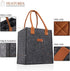 6 Bottle Wine Tote Bag - Insulated Thermal Padded Wine Bottle Carrying Cooler for Travel and Picnic (Dark Grey)