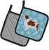 Caroline's Treasures BB3500PTHD Winter Snowflake Welsh Springer Spaniel Pot Holders, 7 1/2 x 7 1/2