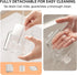 3 Countertop/Kitchen/Office Toothbrush Holders for Bathrooms, Slots Detachable Toothbrush Holder Wall Mounted