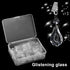 16 Pack AVLA Tablecloth Weights Kit, Crystal Table Cover Pendants with Metal Clip Clamps, Glass Heavy Teardrop Prisms
