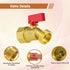 3/4 NPT3/4 GHT3/4 Hose Bib Outdoor Water Spigot, Female x Male Brass Outside Faucet, Water Hose Valve, Garden/Yard Hose