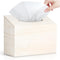 Noafocks Tissue Box Cover Holder Compatible with Kleenex Disposable Paper Hand TowelsWood Hand