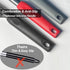 2-Pack Solid & Slotted Silicone Spatula Set, Stainless Steel Handle, Heat Resistant Rubber Turners