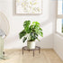 Josmimic 10.23" Bronze Metal Plant Stand: Short Flower Pot Stand - Heavy Duty Plant Holder for Home Courtyard Indoor