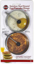 3.75", Norpro Stainless Steel Round Egg/Pancake Rings, Silver
