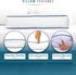 Nature's Guest Adjustable Cervical Neck Roll Bolster Pillow for Sleeping, Neck Pain Relief, Spine Support, Travel, Leg