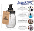 Jarmazing Products Mason Jar Foaming Soap Dispenser - Black with 16 Ounce Ball Mason Jar