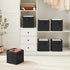 Storage,Set 6(Black) MAX Houser Fabric Cloth Storage Bins,Foldable Storage Cubes Organizer Baskets with Dual Handles