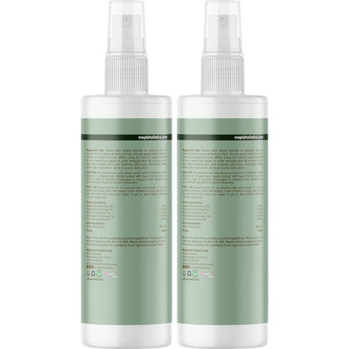 (8 Oz) Natural Bug Repellent Spray for Body - DEET Free Bug Spray for Kids & Adults for Ticks Mosquitoes & Insects