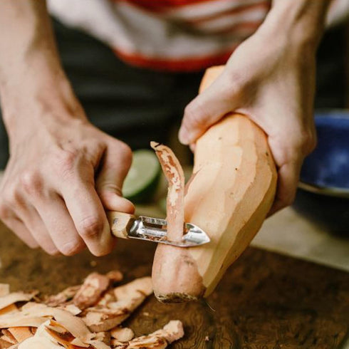 Opinel No.6 Folding Peeler - Folding Tool for Outdoor Camp Kitchen and Picnic