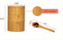 Generic 3-Tier 10.15 oz Bamboo Salt Cellar with Magnetic Lid and Spoon Larger Capacity Ideal for Celtic Sea Salt
