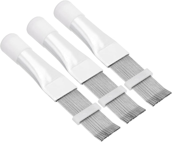 PATIKIL Air Conditioner Fin Comb, 3 Pack Stainless Steel Coil Cleaner Brush for Radiator Evaporator Repair