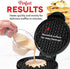Mini Maker for Individual Waffles, Hash Browns, Keto Chaffles, Easy to Clean Non-Stick Surfaces, 4 Inch