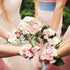 Hicarer 24 Pieces Corsage Wristlet Elastic Pearl Wrist Bands for Wedding DIY Faux Flowers Decor for Beach Party
