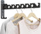 Wall Mounted Clothes Drying Rack, Foldable Laundry Hanger Hook for Bathroom, Indoor Clothes Rack