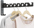 Wall Mounted Clothes Drying Rack, Foldable Laundry Hanger Hook for Bathroom, Indoor Clothes Rack