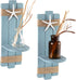 Set 2 SOMTO Beach Starfish Wall Candle Sconces Decor,Ocean Themed Wall-Mount Candle Holders, Coastal Farmhouse Nautical