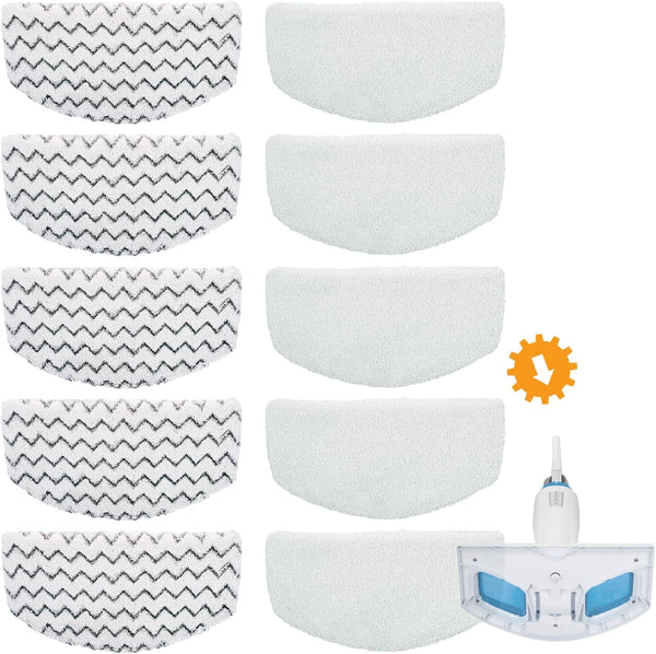 Steam Mop Pads for Bissell PowerFresh 1940 1806 - 10 Pack Replacement Parts