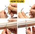 36 Pack Heavy Duty Nickel Plated Metal Curtain Rings with Clips for Curtains and Rods (Silver)