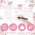 Honoson 279 Set 50 8 Mommy Mommys Pcs Pink Floral Baby Shower Games for Guest, Games Include Baby Shower, Guess