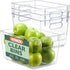 RUBOXA Shatterproof Clear Plastic Storage Bins, BPA-Free Freezer and Refrigerator Organizer Bins, 4 Pack