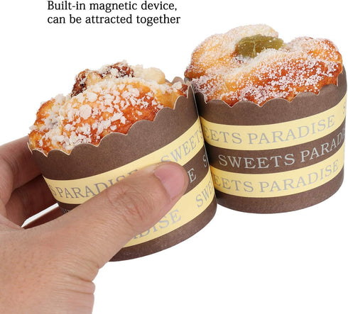 Firlar 6 Pcs Fake Cupcake Faux Cakes Simulation Realistic Food for Decoration Display Props