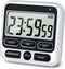 KTKUDY Digital Kitchen Timer with Mute/Loud Alarm, 24 Hour Clock & Memory Function, Large LCD Display (Black)