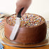 3 Metal Cake Offset Spatulas, 6, 8 & 10 Inch Frosting Angled Icing Spatula for Decorating