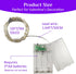 4 Pack 16ft 50 QITONG Purple Fairy Lights Battery Operated, Each LED Outdoor String Lights, Silver Wire Mini Twinkle
