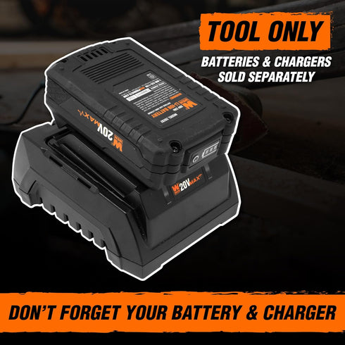 WEN 20V Max Cordless Handheld Vacuum Cleaner Kit (Tool Only – Battery Not Included), Color: Black