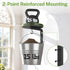 Set 2 2 iDavosic.ly Wall Plant Holder of for Indoor Outdoor, Metal Hanger with Hooks, Floating Flower Display Stand