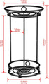 YIUKEA Plant Stand Indoor Outdoor - Metal Planter Holder Shelf Tall Tiered Flower Pot Display Organizer Rack