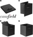Casafield Set of 6 Collapsible Fabric Cube Storage Bins, Black - 11" Foldable Cloth Baskets