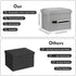 350lbs 17x13x13in, Folding Storage Ottoman, Linen Footstool Bench with Thicker Foam Padded Seat. Ottoman Foot Rest