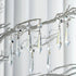 25pcs 55mm H&D HYALINE & DORA Crystal Replacement Clear Chandelier Icicle Prisms with Octagon Crystal Bead for Lamp