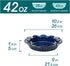 vancasso Stern Ceramic Pie Pan, 9 inch Ruffled Edge, Set of 2, Blue, Deep Baking Dishes