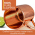 Moscow Mule Copper Mug, Authentic Unlined 16 oz by Solid Copper