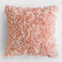 MIULEE 3D Decorative Romantic Valentines Stereo Chiffon Rose Flower Throw Pillow Cover, 16x16 Inch Peach Pink
