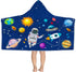 Bonsai Tree Spaceman Hooded Beach Towel for Kids, Cute Space Man Bath