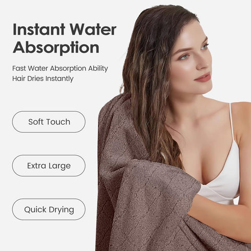 JML Set 30 60 Microfiber Bath Towels, Oversized, Ultra Soft, Super Absorbent and Fast Drying, No Fading Large Bathroom