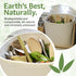 100% Bamboo Straws (10-Pack) - Biodegradable & Compostable 8 Inch Reusable Straws with Cleaner, Eco Friendly