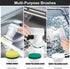 Electric Spin Scrubber, DEPURE Cordless Cleaning Brush with 2 Speeds and 6 Replaceable Brush Heads